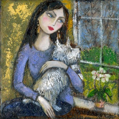 Lady and Dog