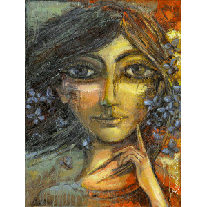 Portrait with Butterflies