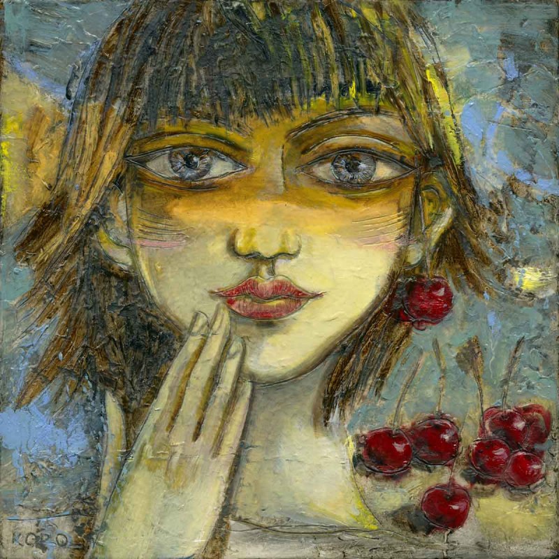 Girl with Cherry Earring - Original