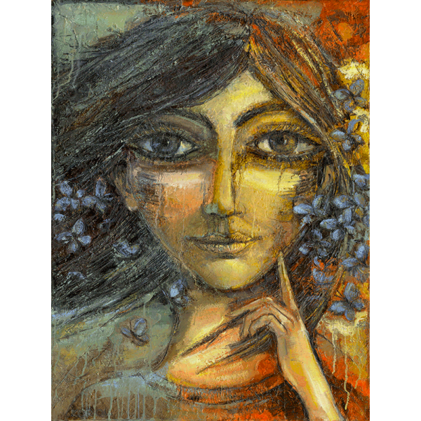 Portrait with Butterflies Portrait with Butterflies